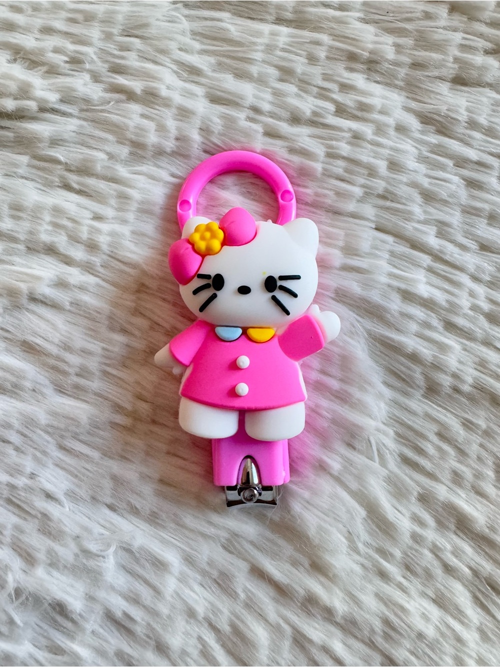 Pink hello Kitty with dress  Nail Clipper soft silicone grip